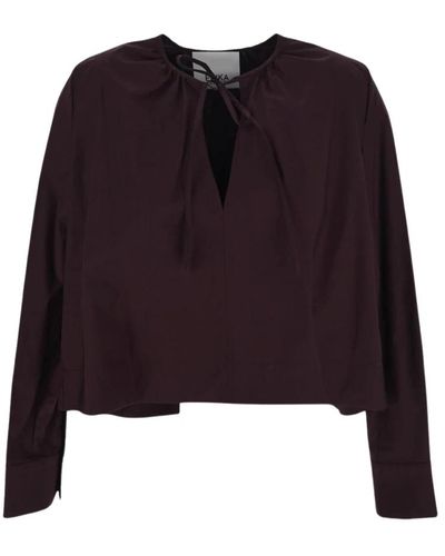 Erika Cavallini Semi Couture Blouses & shirts > blouses - Noir