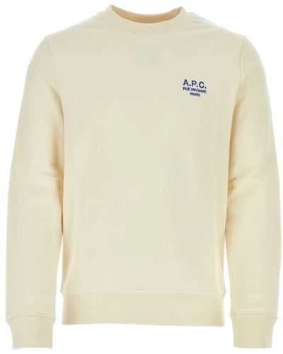 A.P.C. Cremefarbenes rider sweatshirt - Weiß