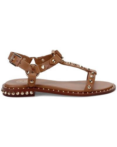 Ash Studded leather sandals - Braun