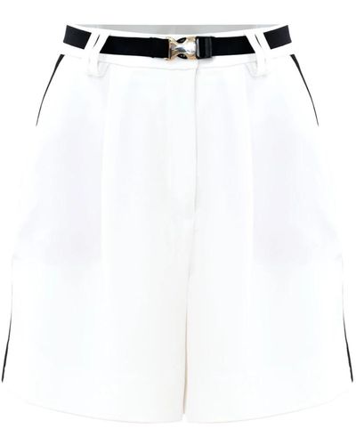 Kocca Shorts con dettagli a contrasto - Bianco
