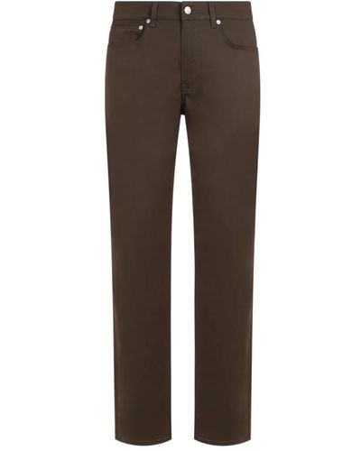Dunhill 5 pocket cotton pants - Marrone