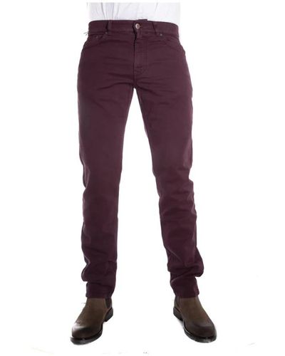Harmont & Blaine Slim-Fit Trousers - Purple