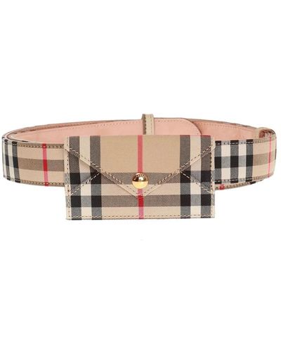 Burberry Cinturón de lujo de cuero - Neutro