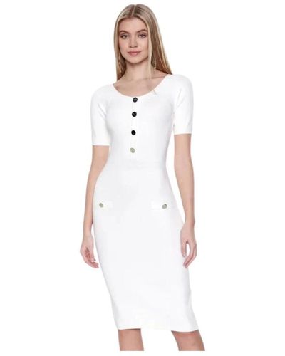 Liu Jo Knitted Dresses - White
