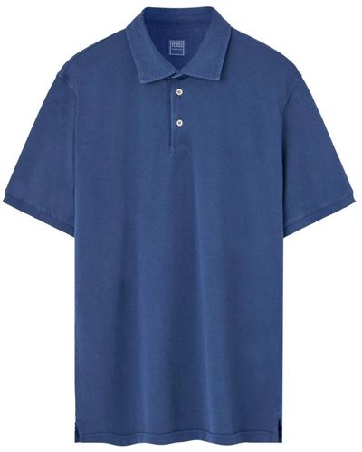 Fedeli Polo shirts - Blau