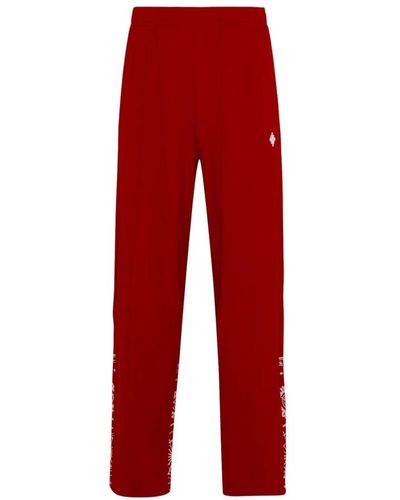 Marcelo Burlon Trousers > straight trousers - Rouge