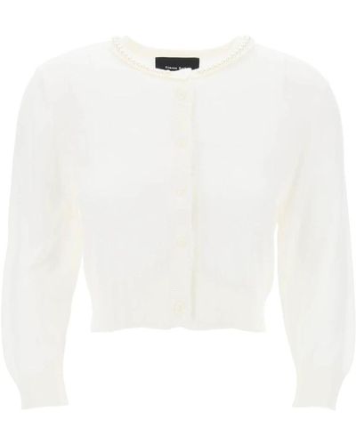 Simone Rocha Knitwear > cardigans - Blanc
