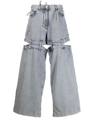 The Attico Jeans larges - Gris