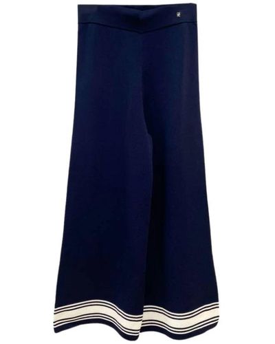 Carolina Herrera Wide Trousers - Blue