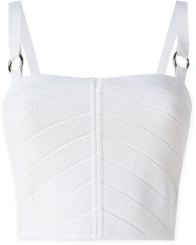 Del Core Tops > sleeveless tops - Blanc