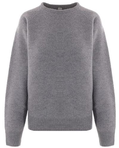 Totême Round-Neck Knitwear - Grey