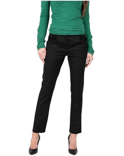 Silvian Heach Pantalones slim-fit con bordado - Verde