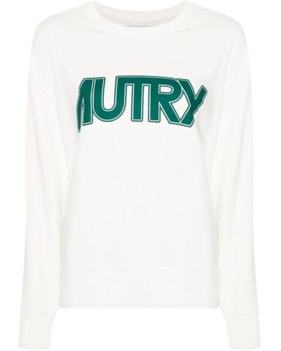 Autry Weiße sweatshirt - Grün