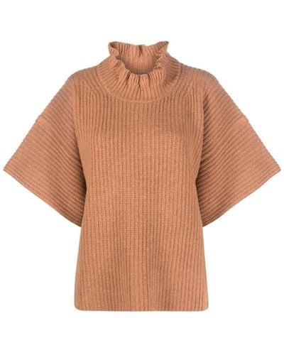 See By Chloé Round-Neck Knitwear - Brown