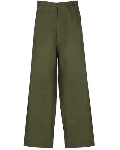 KENZO Wide Trousers - Green