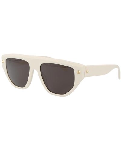 Alexander McQueen Stylische sonnenbrille am0408s - Weiß