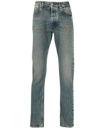 John Richmond Slim-Fit Faded Jeans - Blau