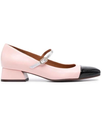 Chie Mihara Schuhe aus genarbtem leder in farbblock - Pink