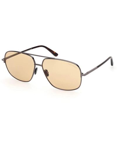 Tom Ford Stylische sonnenbrille für männer - Mettallic