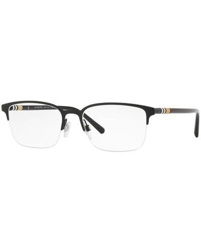 Burberry Montatura occhiali tubular check - Nero