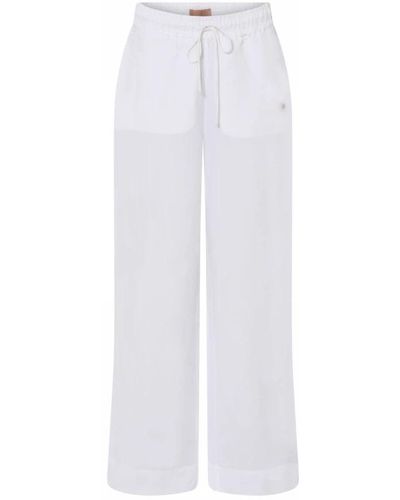 GUSTAV Wide Trousers - White