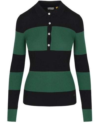 Moncler Polo Shirts - Green