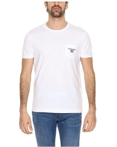 U.S. POLO ASSN. T-shirt frühling/sommer kollektion 100% baumwolle - Weiß
