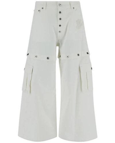 Off-White c/o Virgil Abloh Baumwoll logo jeans off - Grau