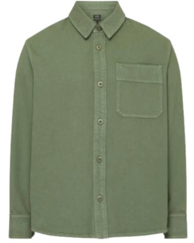 A.P.C. Bestickte basile hemd - khaki - Grün