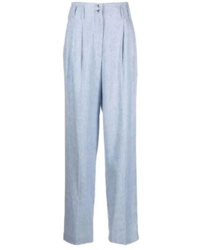 Genny Trousers > straight trousers - Bleu