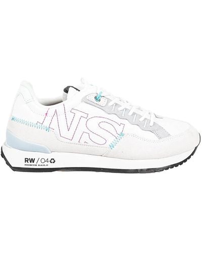 North Sails Sneakers con lacci e suola con logo - Bianco