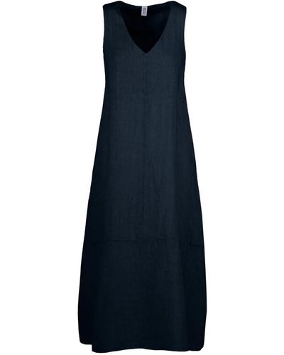 Bomboogie V-neck sleeveless maxi dress - Azul