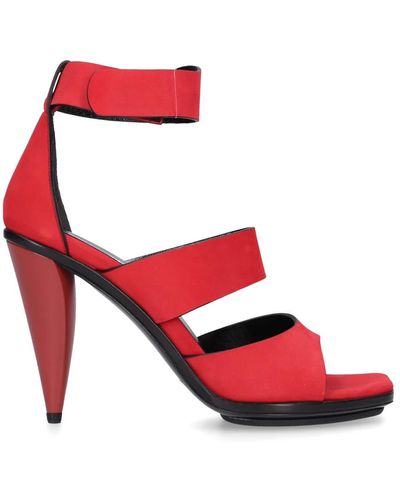 Balenciaga Platform Sandals - Red