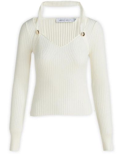 SIMONA CORSELLINI Knitwear > round-neck knitwear - Blanc