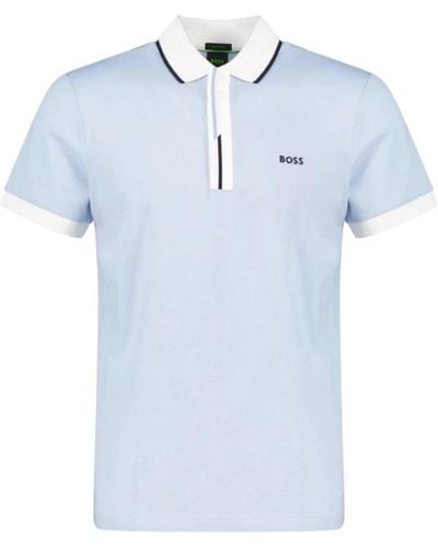 BOSS Polo Shirts - Blue