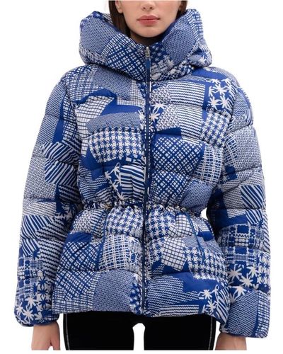 Emme Di Marella Wendbare blaue steppjacke