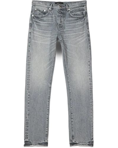 Purple Brand Jeans > slim-fit jeans - Gris