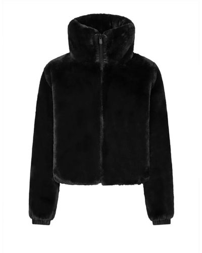 Save The Duck Jackets > faux fur & shearling jackets - Noir