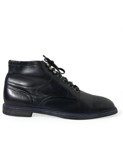 Dolce & Gabbana Shoes > boots > lace-up boots - Bleu