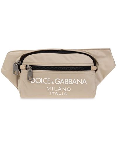Dolce & Gabbana Marsupio con logo - Bianco