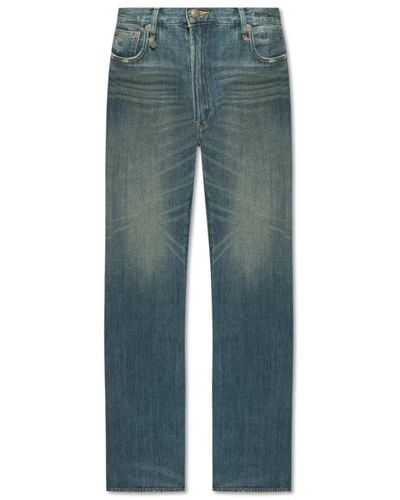 R13 Jeans con efecto vintage - Azul