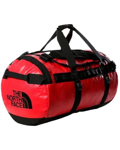 The North Face Rote schwarze base camp duffel tasche