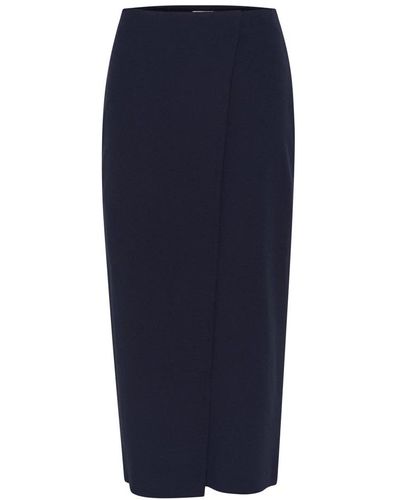 Soaked In Luxury Midi Skirts - Blue