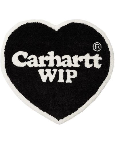 Carhartt Herz teppich acryl schwarz & weiß