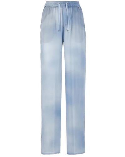 Herno Straight Trousers - Blue