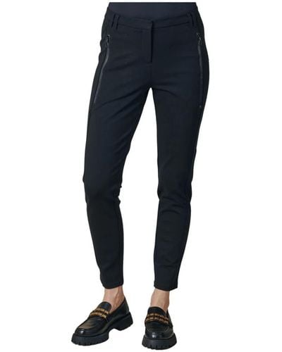 Zhrill Trousers > slim-fit trousers - Bleu