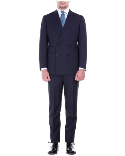 Cesare Attolini Suits > suit sets > double breasted suits - Bleu