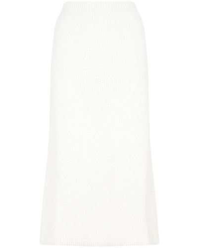 Chloé Crochet midi skirt - Bianco