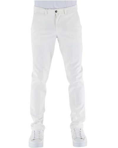 BRIGLIA Straight Trousers - Weiß