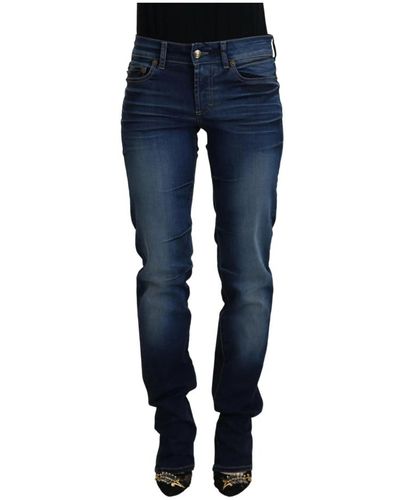 Just Cavalli Blaue jeans mit niedriger taille